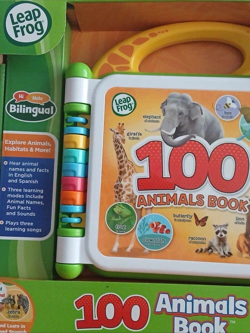 LeapFrog 100 Animals Book - Green and Yellow